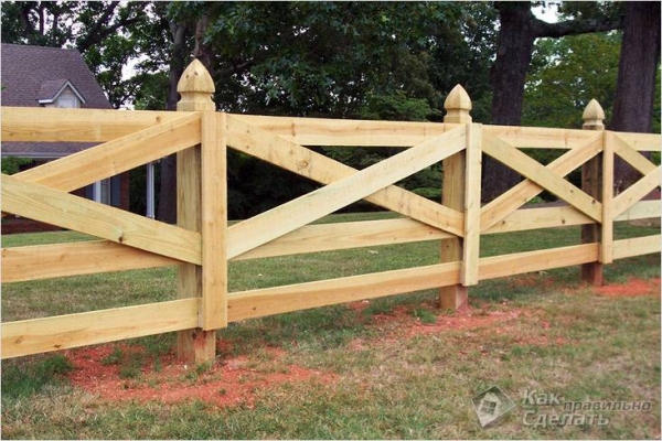Фото - Как сделать деревянный забор — забора из дерева