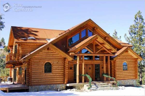 Фото - Дом из бревна своими руками — как построить деревянный дом